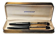 Beautifully RESTORED 1940's Skyline pen/pencil set in Marine Green w/ case picture