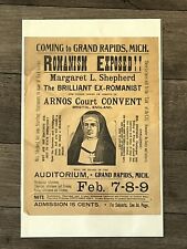 Romanism Exposed Brochure Grand Rapids, Michigan 1890's Margaret L Shepherd picture