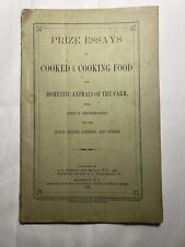 1870 Farm Animal Recipe Book Cooked Food Recipes For Livestock Farmer Fermenting picture