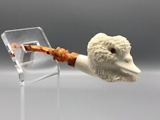 Wild Duck  Figure  pipe Handmade Block Meerschaum-NEW Custom Made CASE#1747 picture