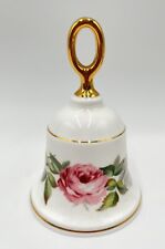Danbury Mint Floral Flower Bell Fine Bone China Hand Painted Vintage England picture
