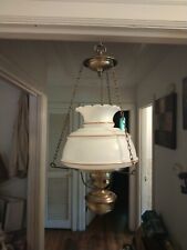 Vintage Ceiling Brass Pendant Hurricane Lamp - Light Fixture 7
