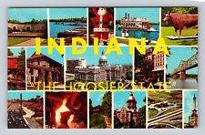 IN-Indiana, Landmark General Greetings, Antique, Vintage Souvenir Postcard picture