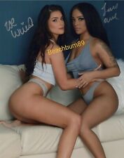 'Glamour Models' - 'ZOE WILD'  and 'LONDYN CHANEL' - Signed 8x10 Photo w/COA picture