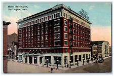 1912 Hotel Burlington Entrance Burlington Iowa IA Antique Posted Postcard picture