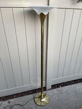Mid Century Style Hollywood Regency Stiffel Brass Torchiere Tulip Floor Lamp picture