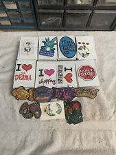 Large Lot  About 240 vending machine Stickers And Tattoo Mix in folders picture