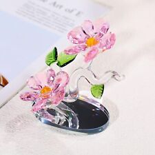 Figurine Love Flower Crystal Pink Small Romantic Novelty Carved Adult Free Stand picture