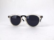 Vintage Clear Plastic Rimmed Sunglasses - Good Condition - Black Accents picture