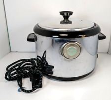Nesco Round Roaster Oven 4210-2 Vtg Slow Cooker 1950s Cord Hi-Lo Works Prop picture