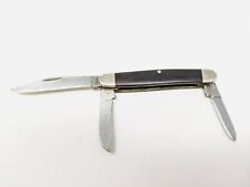 Vintage Parker USA Stockman 3 Blade Folding Pocket Knife Single Pin Wood Handle picture