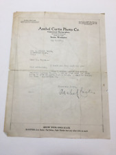1931 Asahel Curtis original signed document Washington State nature photography picture