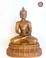 9'' China Tibet Amitabha Buddha Bronze Statue picture