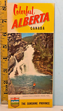 1950's Colorful Alberta Canada The Sunshine Province Travel Brochure picture