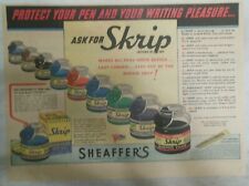 Sheaffer's Skrip Ink Ad:  Sheaffer's Skrip Ink from 1945 Size: 11 x 15 inches picture