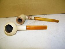 2 Vintage Estate Tobacco Pipe No ID markings on pipes picture