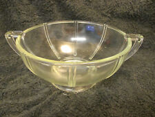 McKee 1930s Deco Queen Anne Glasbake Handled Heat Resistant Glass Bowl picture