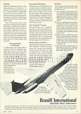 1965 BRANIFF INTERNATIONAL BAC 1-11 Fastback Jet PRINT AD airline airways advert picture