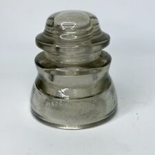 Whitall Tatum Co. Insulator No.1 Smoky Gray Clear Vintage Antique 4” Made In USA picture