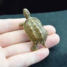 Vintage Brass Turtle Figurine Statue Home Ornaments Animal Figurines Gift New picture