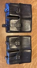 1 Post WWII Austrian military,  Black leather ammo pouch, Our Choice picture