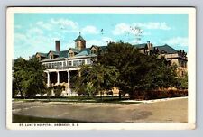 Aberdeen SD-South Dakota, St Luke's Hospital, Antique Vintage Souvenir Postcard picture