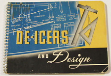 VINTAGE WWII 1943 BOOK/GUIDE TO AIRCRAFT DE-ICER DESIGN BF GOODRICH/ILLUSTRATED picture