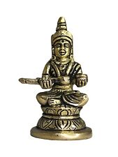 Brass Annapurna Maa Idol Murti Statue For Home and Ktichen Temple God- 3.5 Inch picture