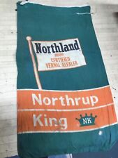 Vintage NORTHRUP KING Northland Hybrid Seed Corn Bag NK picture