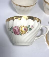 Four 1930s Royal China INC. Quban Royal 22k gold Collectors Replacement Cups picture