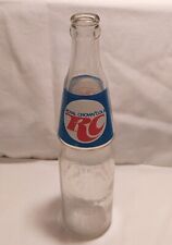 Vtg Royal Crown RC Cola 16oz Money Back Clear Glass Soda Bottle picture