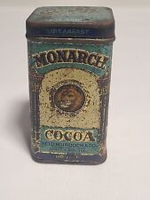 Antique Monarch Brand Free Sample Cocoa  Breakfast Tin Lion   picture