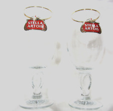 SET OF  TWO  ( 2)  Stella Artois 33cl Beer Glass  BRAND NEW    ITEM # 1183 picture