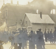Rare 1910 RPPC Marion Ohio Grand Opera House Fire - Marion Business College picture