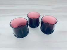 3 Tiffin Franciscan Madeira Plum Purple Double Old Fashioned Tumbler Glasses picture