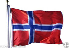 NORWAY BIG NORWEGIAN FLAG 2x3ft top quality DOUBLE SIDED usa seller picture