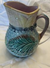 Antique Majolica Creamer Pitcher Griffin Smith And Hill picture
