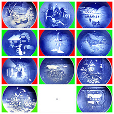 Bing & Grondahl Blue Christmas Plates, (11) '70 thru '85 Multi Ship'g DISCOUNTS picture