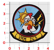 VMM-263 CRAZY CHICKEN MILITARY HOOK & LOOP EMBROIDERED PATCH picture