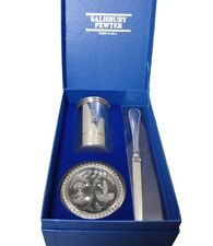 Salisbury Pewter US Navy Collection Gift Set Paperweight Julep Cup Letter Opener picture