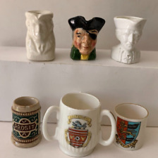 Lot of 6 Vintage Miniature Creamers, Toby Jug, Prosit, Hastings, Fairy Ware ++ picture