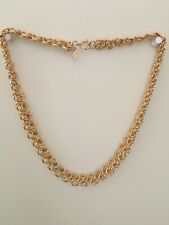 Erwin Pearl Signed Gold Plated Chain Statement Necklace 23
