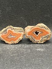  Polished Malawi Agate Pair  picture