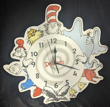 *RARE* Dr. Seuss Characters Clock by Trend Lab [2016] Red Fish Horton Lorax Fox picture