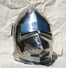 Medieval Combat Bascinet Helmet Dog Face Custom SCA HNB 18 Gauge Steel picture