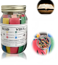 Christian Gift Bible Verses in a Jar - Color Coded Bible Verses - Great Gift picture