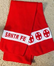 VINTAGE 60's SANTA FE RAILWAY RAILROAD SCARF RED/WHITE RARE NEW OLD STOCK picture
