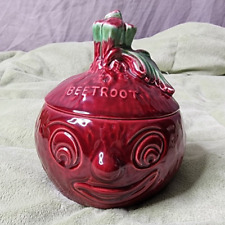 Vintage Sylvac Beetroot Face pot No. 4553 Purplish Red color picture
