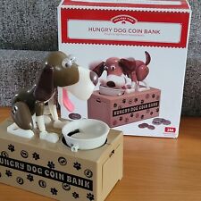 Hungry Dog Coin Bank - Animated Robotic Dog Eats Coins Holiday Time NEW in BOX picture