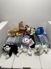 Vintage Disney Store Beanbag Plush Lot Of 7 Animals NWT  picture
